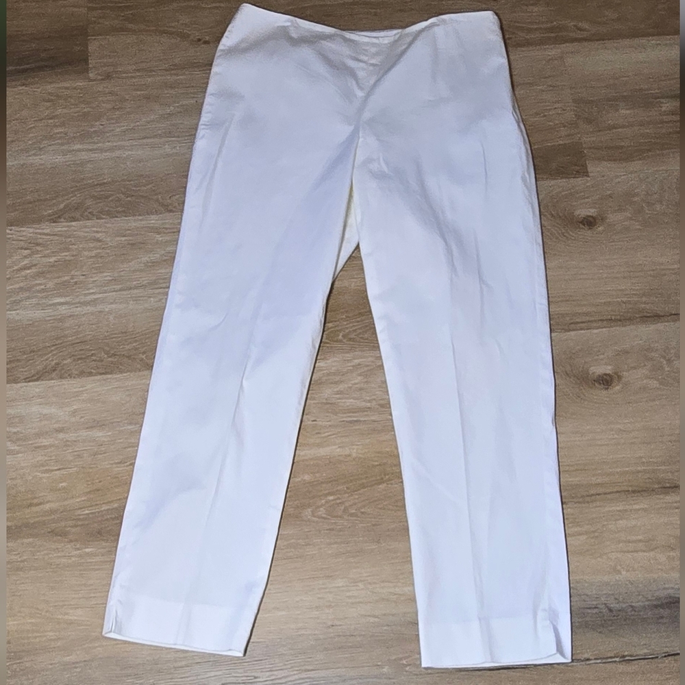 Ralph Lauren Women's White Straight Leg Pants